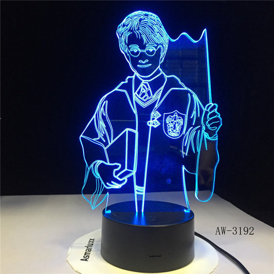 3D Harry Potter Night Light