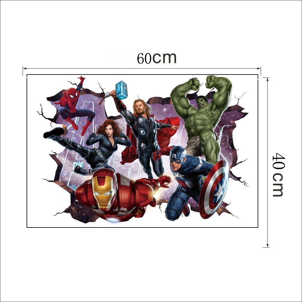 3D Avengers Bedroom Wall Stickers