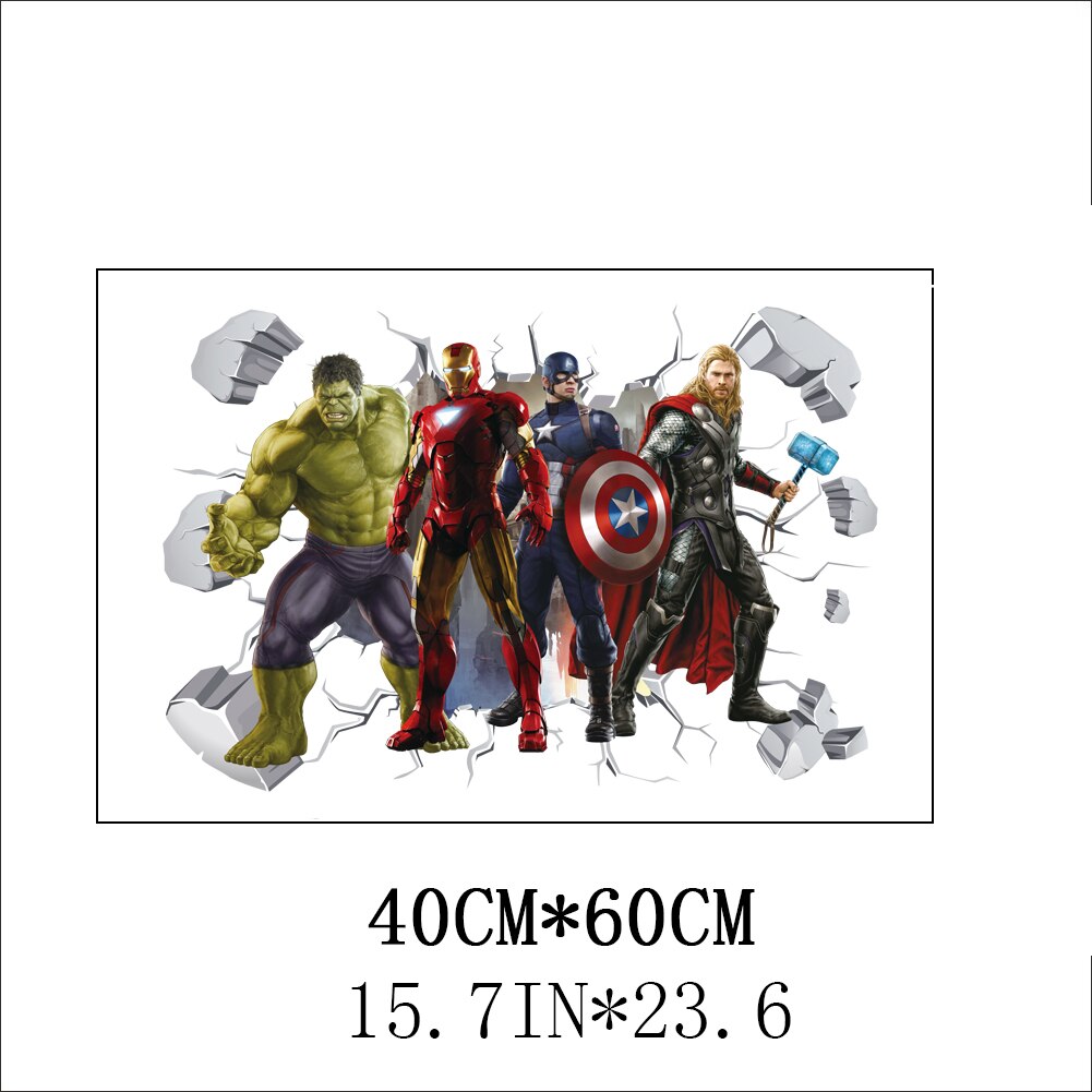 3D Avengers Bedroom Wall Stickers