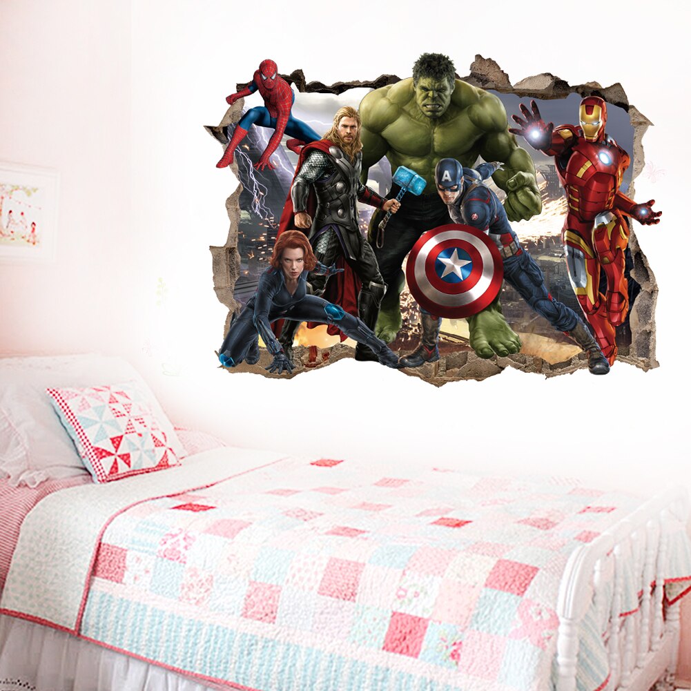 3D Avengers Bedroom Wall Stickers